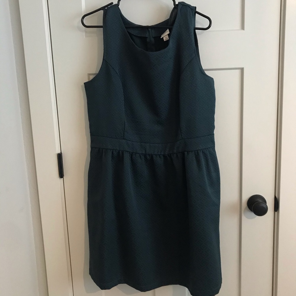 Dark green holiday party dress!
